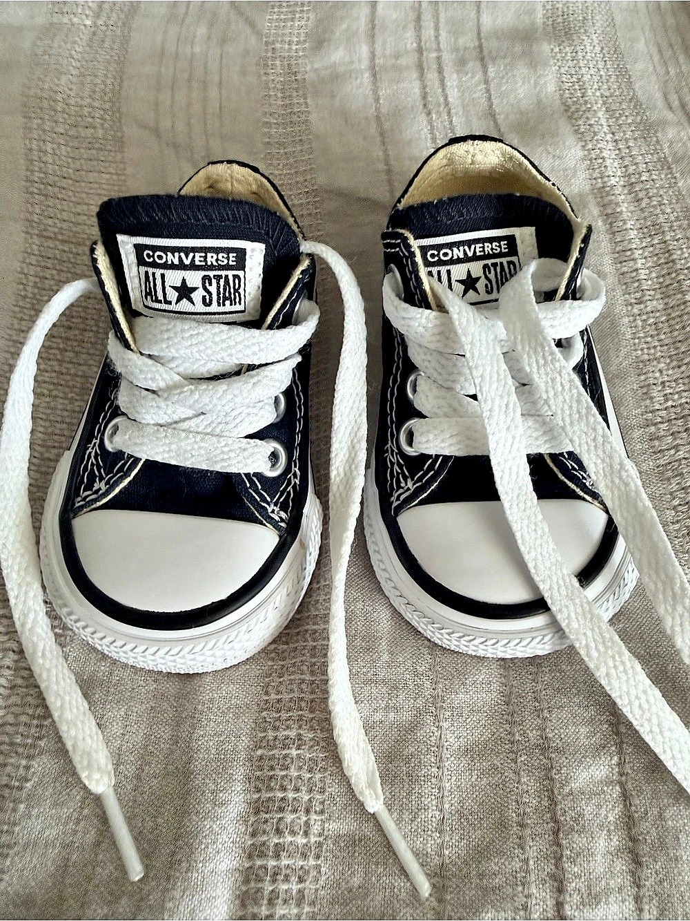 Converse Chuck Taylor All Star Black & White Baby Size 2